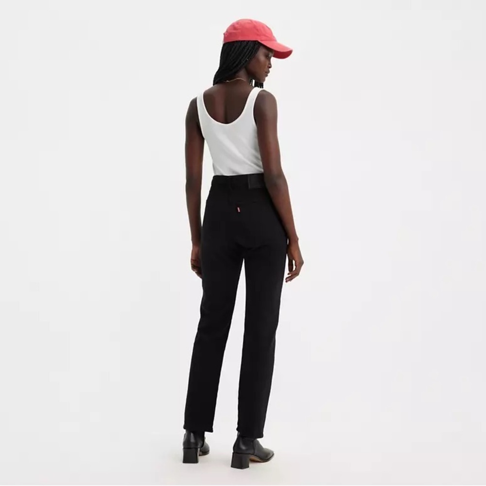 Levi's Black Straight Leg Jeans - Picture 2 of 4